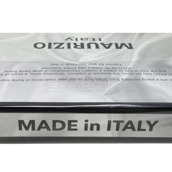 MAURIZIO Made In Italy QUEEN 3PC Cotton Chic Hemstitch White Duvet Cover Set NEW - Picture 3 of 4